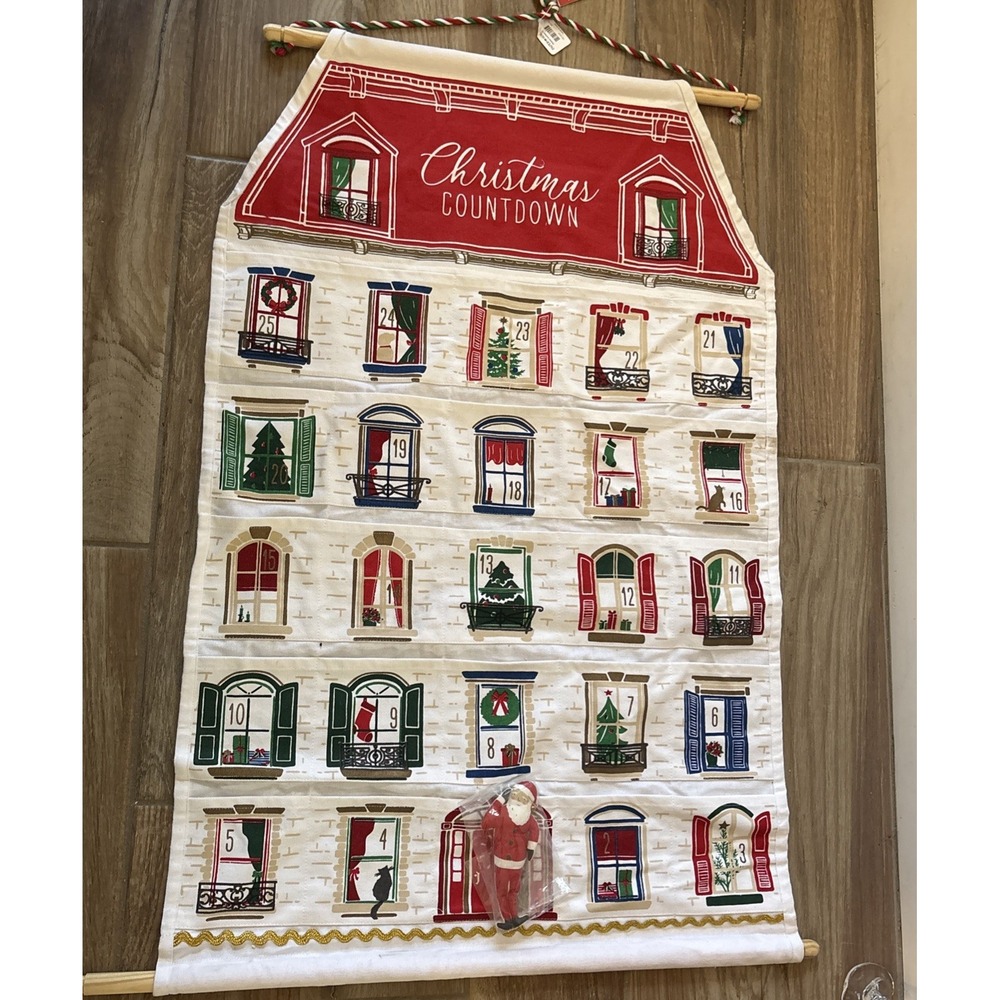 New Large Canvas Countdown To Xmas Advent Calendar Paper Source Anthropologie